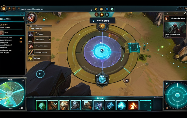 **A highly focused Dota 2 player in the midst of an intense competitive match, surrounded by an ultra-modern, transparent holographic user interface. The UI elements, such as the minimap, top-bar, and item shop, are depicted as clear, concise, and glowing, seamlessly integrated into their field of vision, emphasizing rapid decision-making and peak efficiency. The scene should convey a sense of a streamlined, intuitive experience, with the player's hands swiftly navigating the controls, reflecting the refined UI's impact on muscle memory and strategic execution. Sci-fi, clean aesthetics.**
