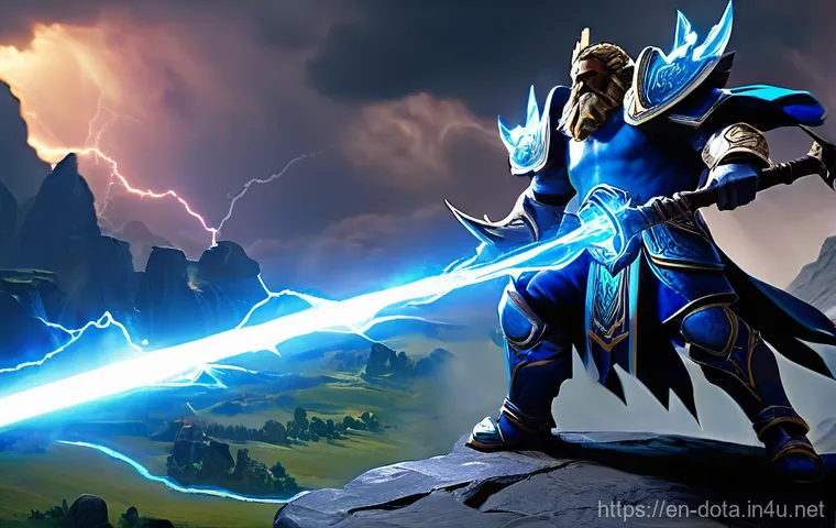 도타2 Aghanim s Scepter 효과 - **Tiny Unleashes Tree Volley**
    A dynamic, action-packed scene of Dota 2 hero Tiny, embodying the...