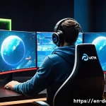 도타2 튜토리얼 진행법 - **Initial Confusion and Learning the UI:**
    A young adult, with a slightly bewildered but determi...